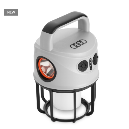 Audi outdoor lamp with powerbank