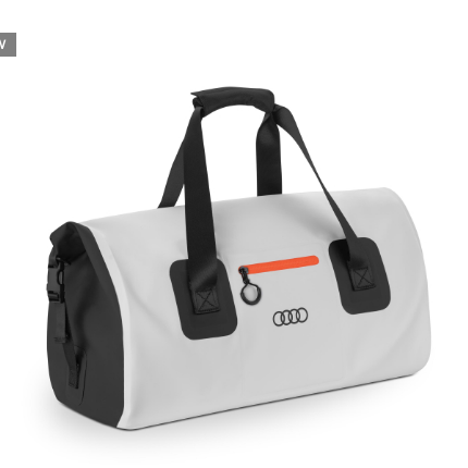 Audi duffle bag, light grey